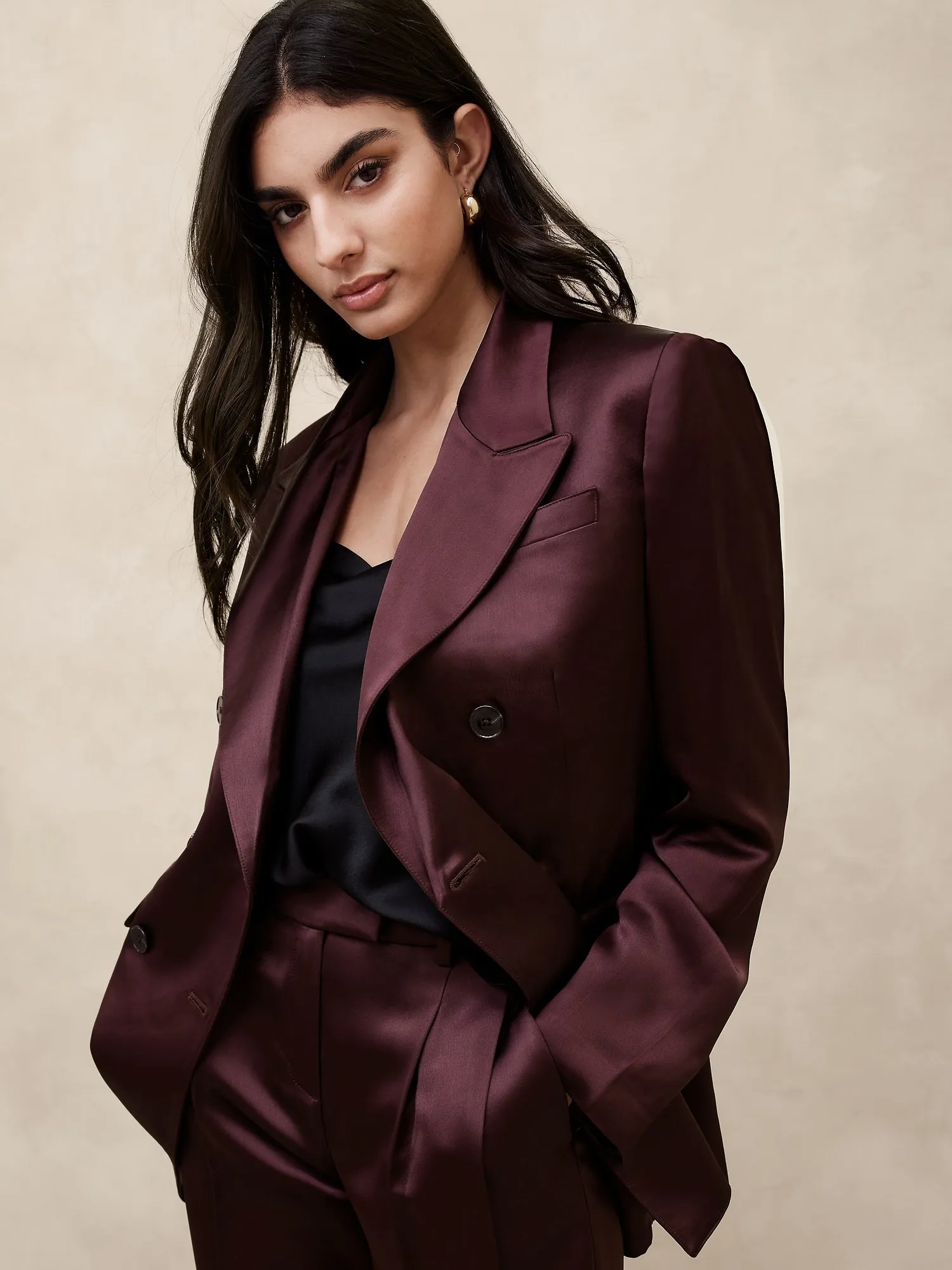 BANANA REPUBLIC BLAZER MUJER ISA ITALIAN SATIN