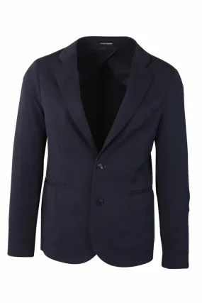 Blazer azul con minilogo