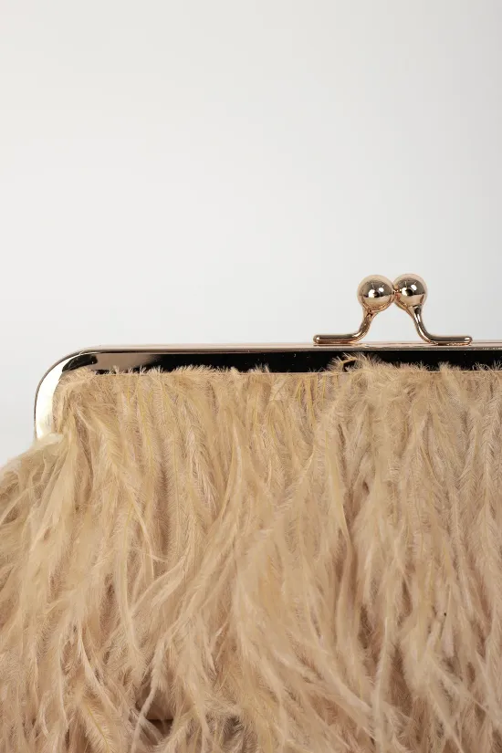 bolso clutch truzze - oro