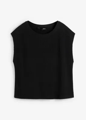 Camiseta boxy Negro