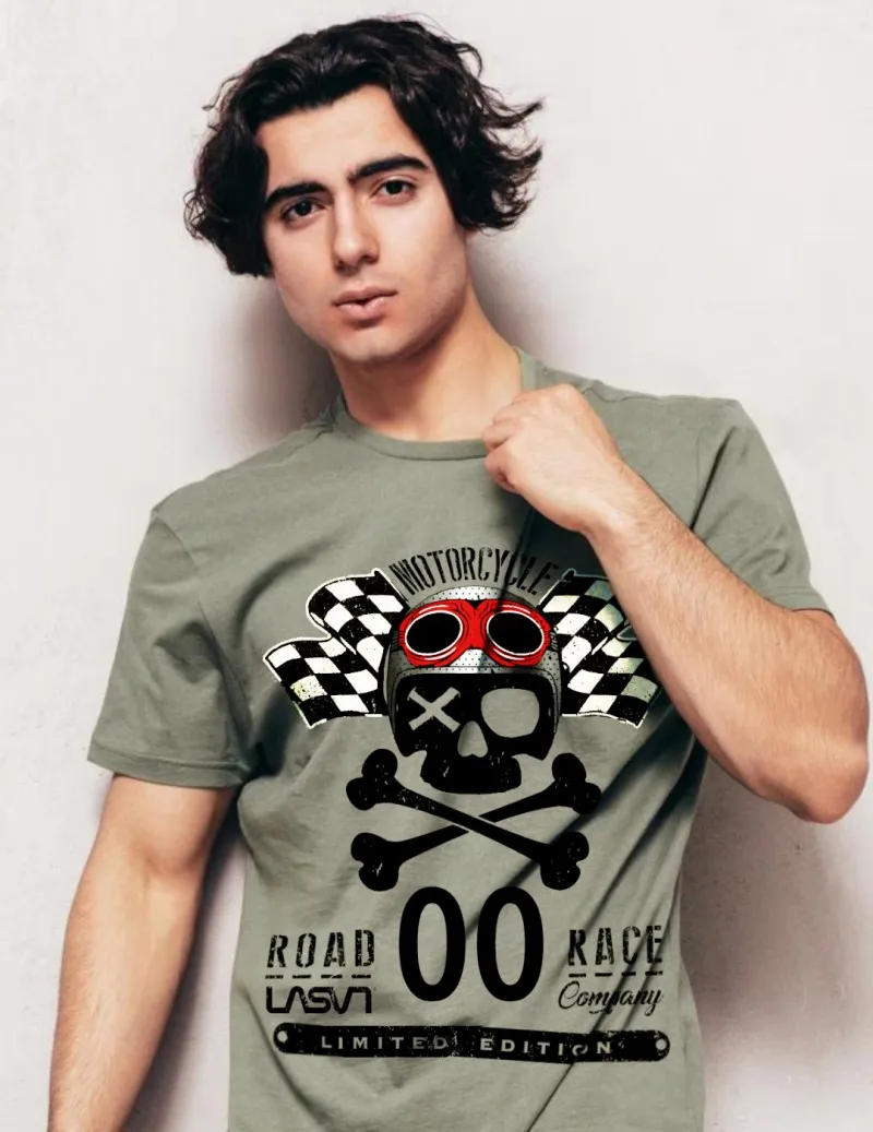 Camiseta de hombre ROAD kaki