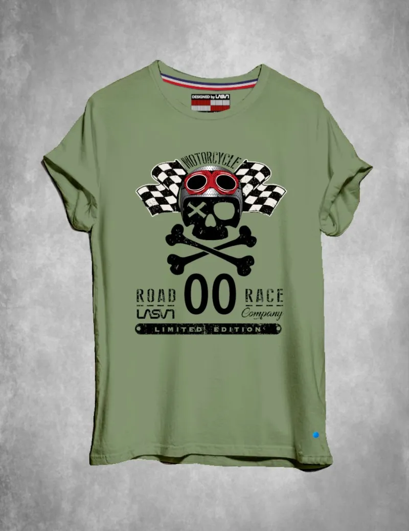 Camiseta de hombre ROAD kaki