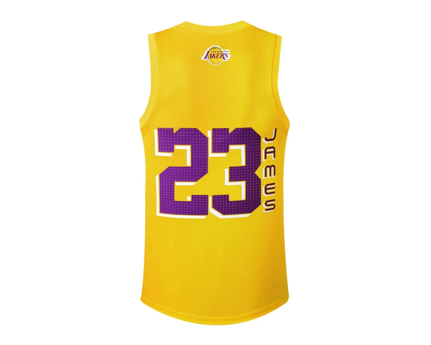 Camiseta Tank Top Básquetbol Hombre NBA Los Angeles Lakers Lebron James Amarillo