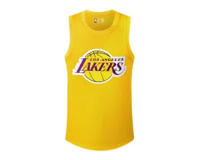 Camiseta Tank Top Básquetbol Hombre NBA Los Angeles Lakers Lebron James Amarillo