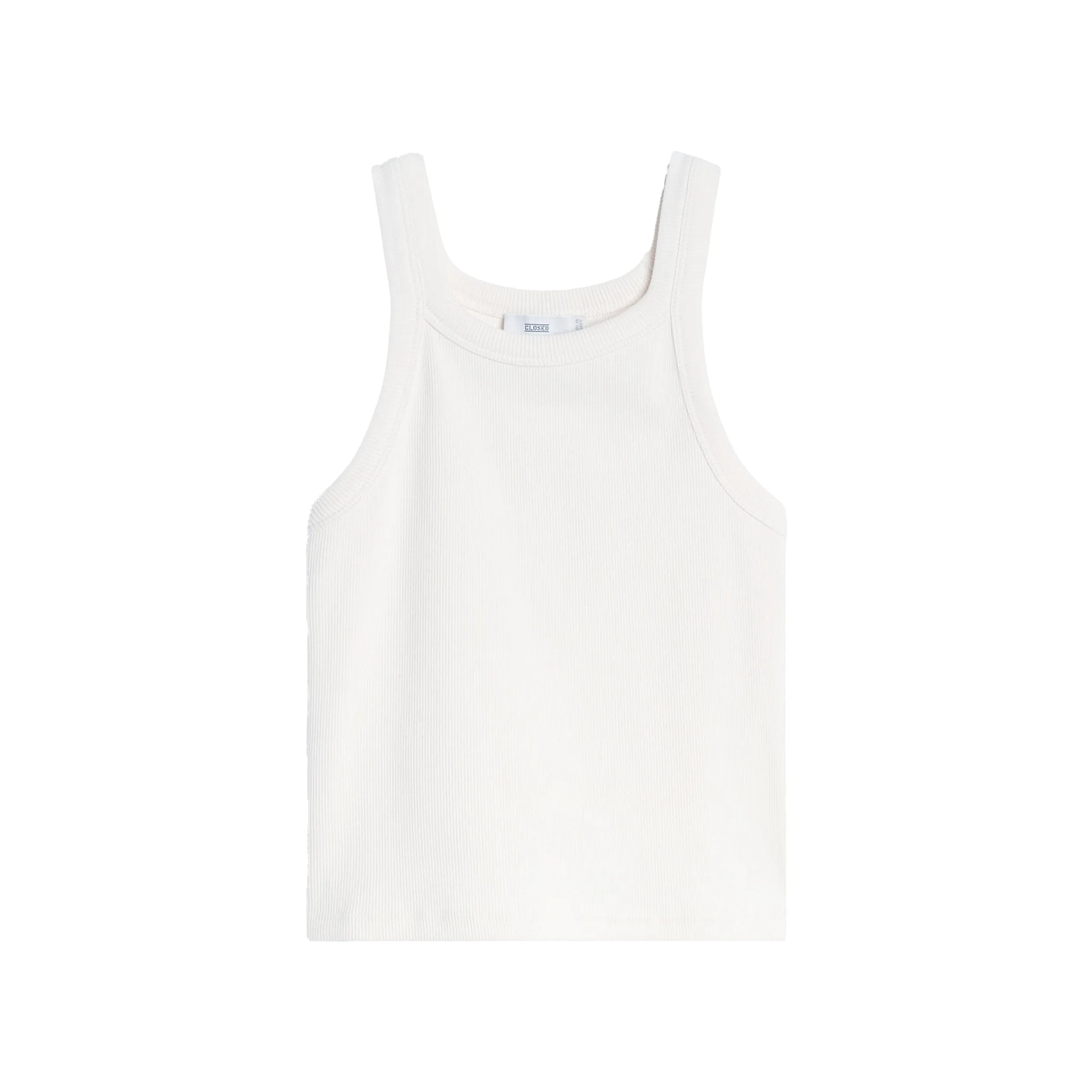 Cropped Tank Top in Ecru