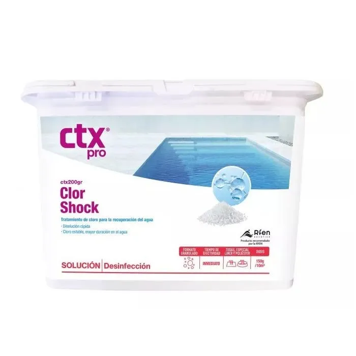 Dicloro Granulado- Envase Cuadrado 12 botes de 1kg 200/Gr CTX (precio por kg)