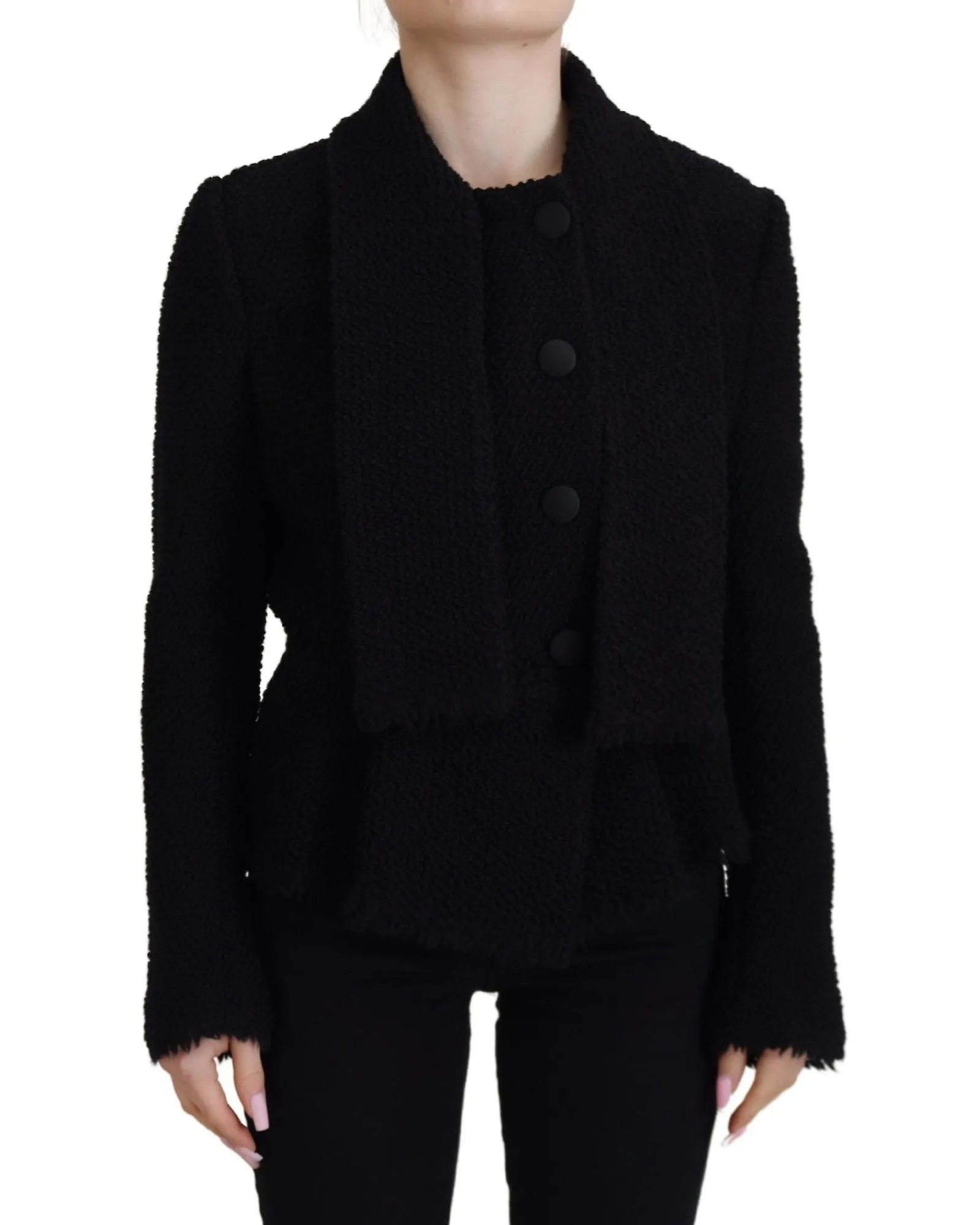 Dolce & Gabbana Wool Coat Blazer Wrap Jacket