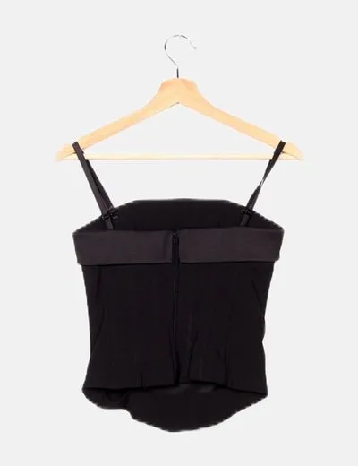 H&M Corset negro básico