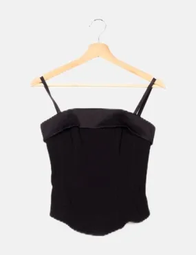 H&M Corset negro básico