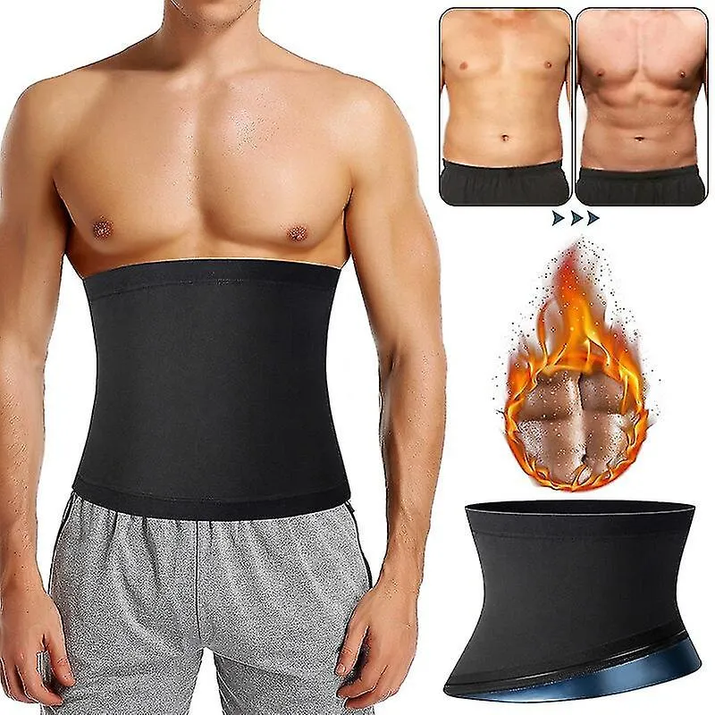 Hombres Abdomen Reductor Sauna Body Shaper Fitness Sweat Trimmer Belt Waist Trainer Belly Slimming Shapewear Waist Trainer Corse