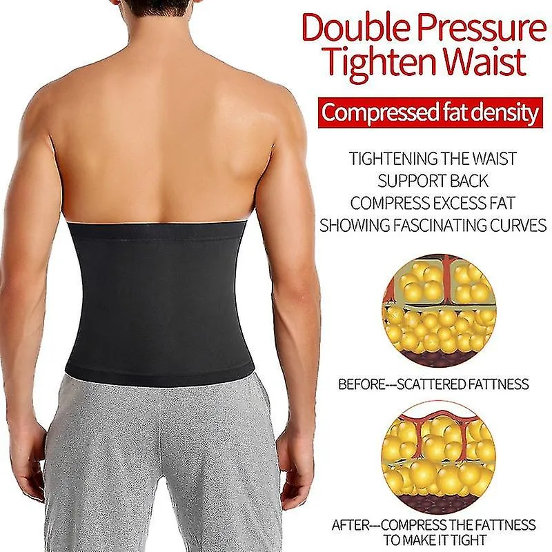 Hombres Abdomen Reductor Sauna Body Shaper Fitness Sweat Trimmer Belt Waist Trainer Belly Slimming Shapewear Waist Trainer Corse