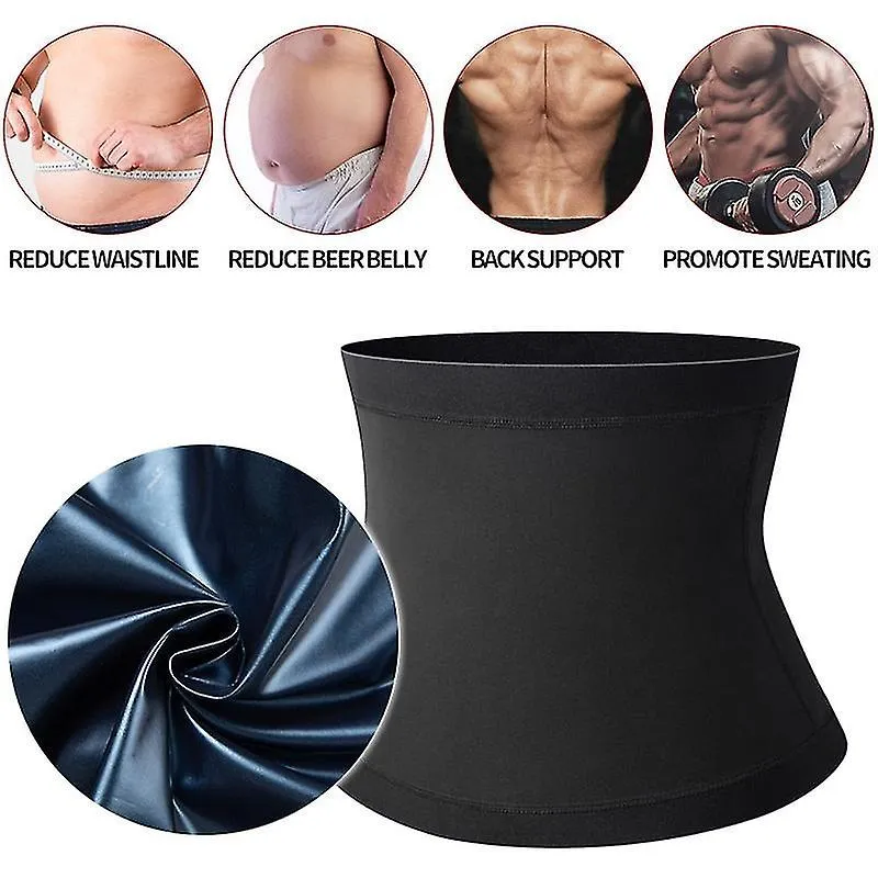 Hombres Abdomen Reductor Sauna Body Shaper Fitness Sweat Trimmer Belt Waist Trainer Belly Slimming Shapewear Waist Trainer Corse