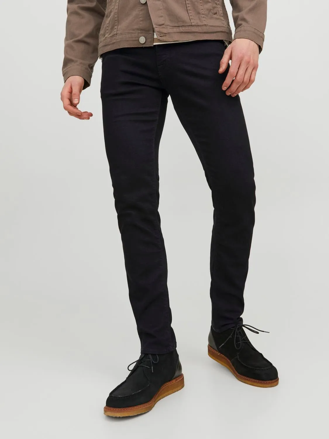 JJIGLENN JJFELIX AM 046 50SPS Vaqueros de corte slim | Negro | Jack & Jones®