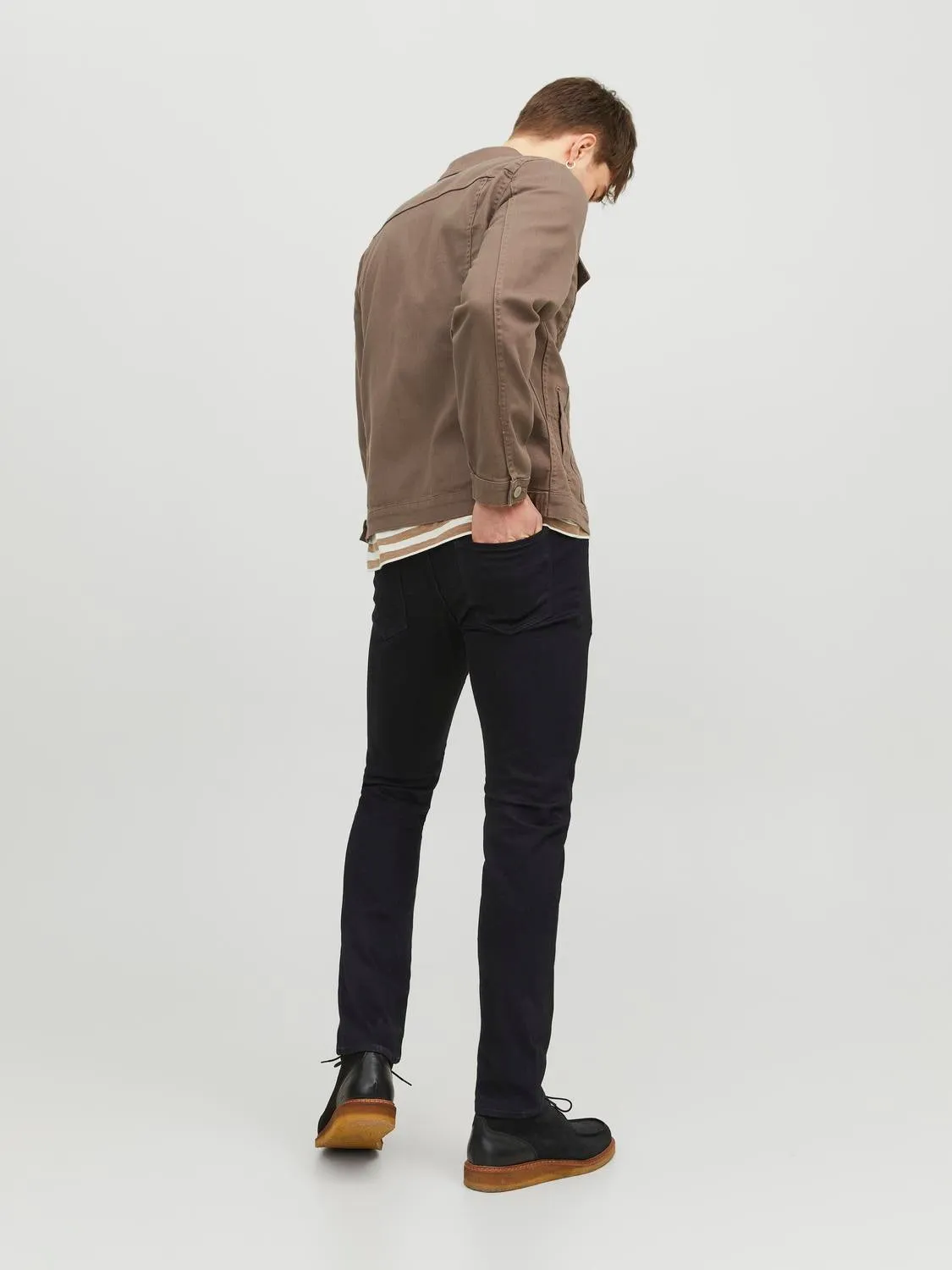 JJIGLENN JJFELIX AM 046 50SPS Vaqueros de corte slim | Negro | Jack & Jones®
