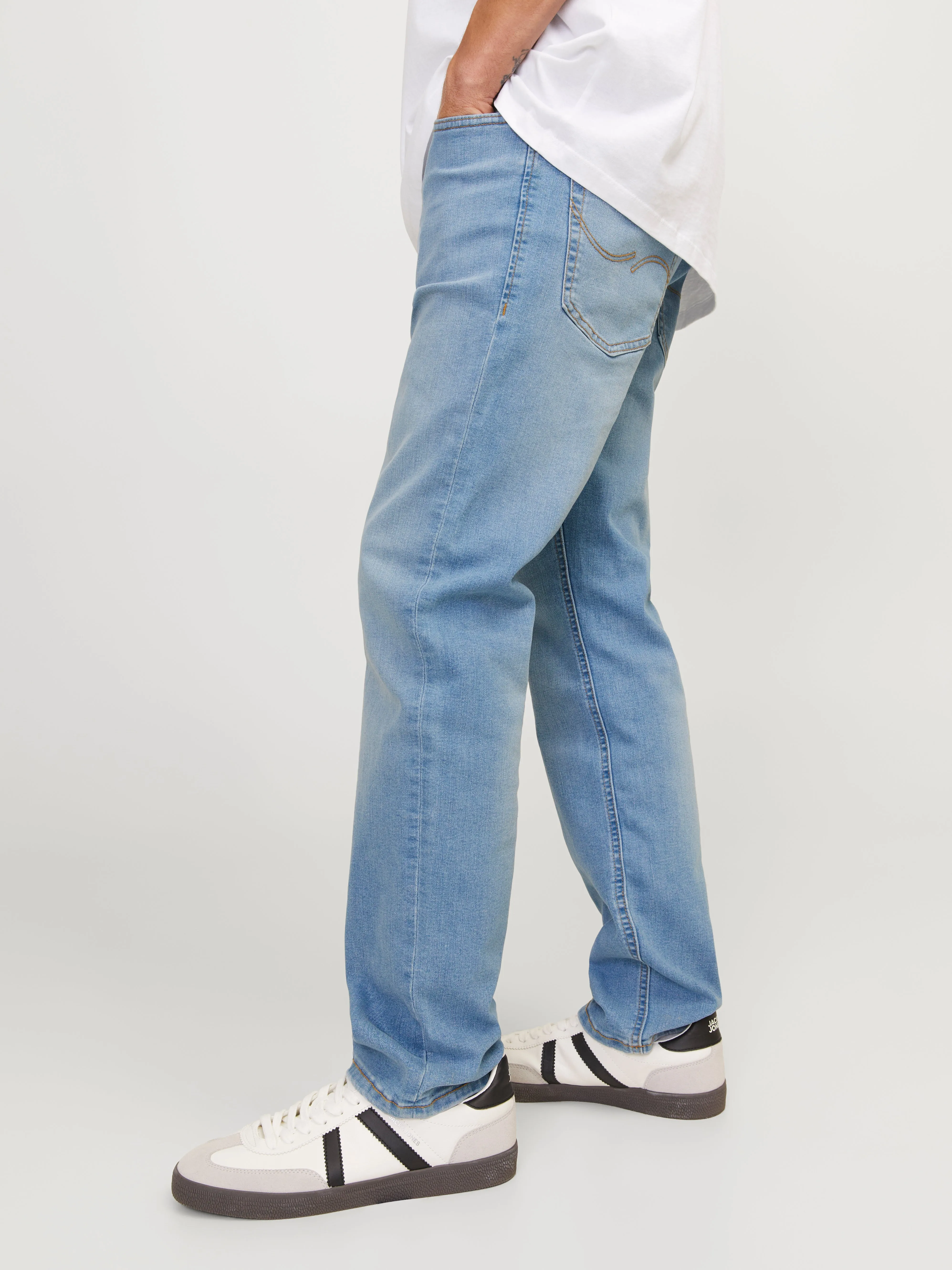 JJIMIKE JJORIGINAL SQ 330 Vaqueros de corte tapered | Azul intermedio | Jack & Jones®