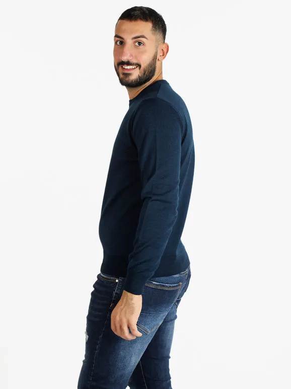 Mv Jersey de hombre con cuello redondo en mezcla de lana