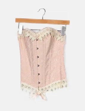 NoName Corset nude detalle encaje