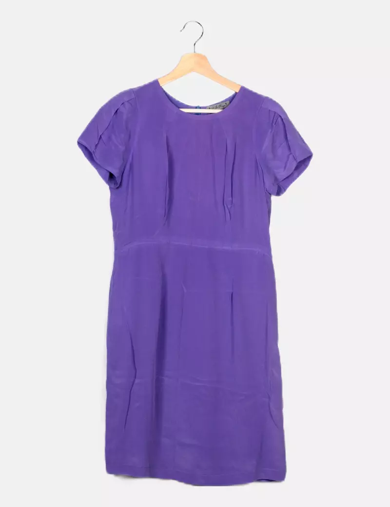 NoName Vestido morado fluido