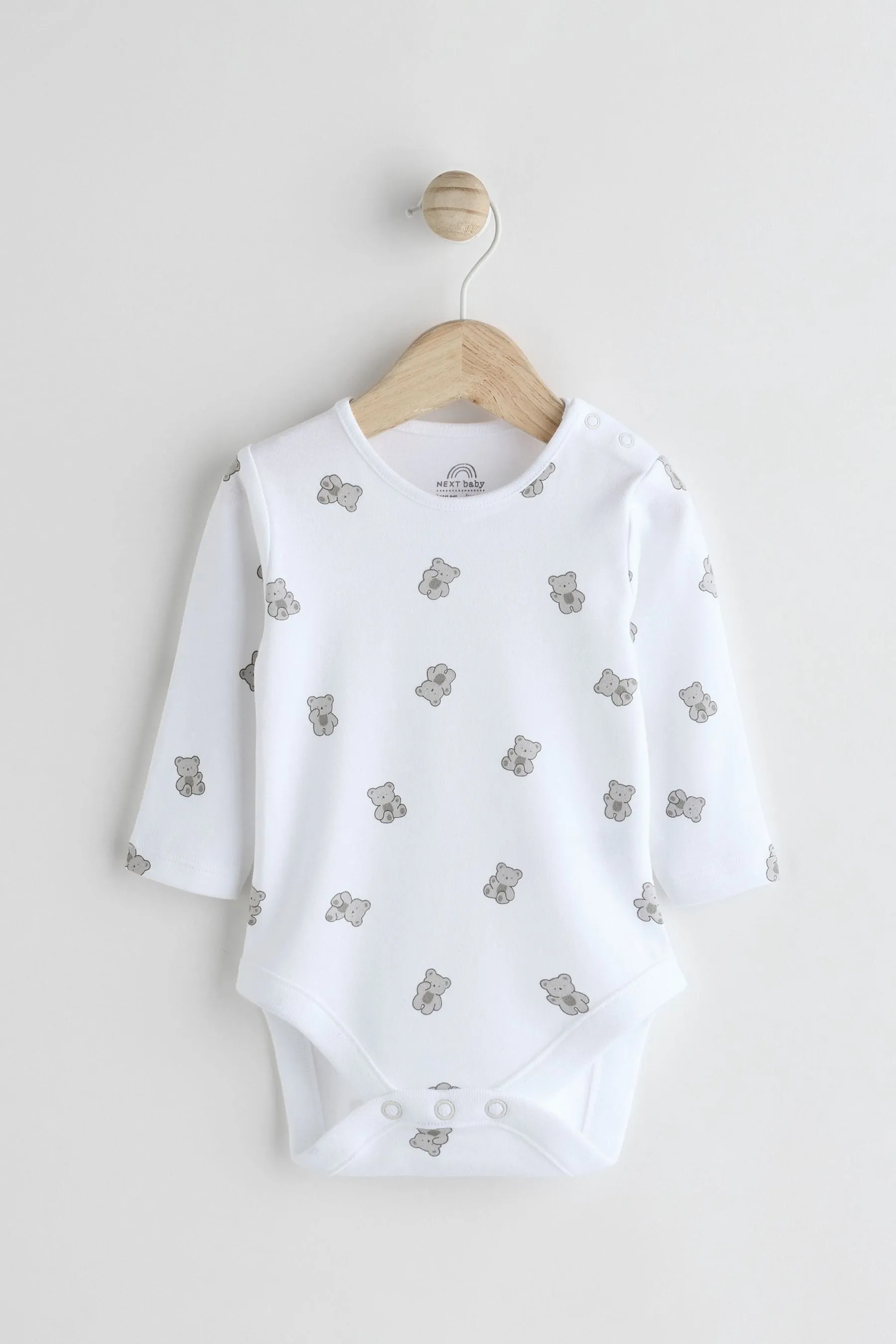 Oso gris - Cord 100% Cotton Baby Dungarees and Bodysuit Set (0mths-2yrs)