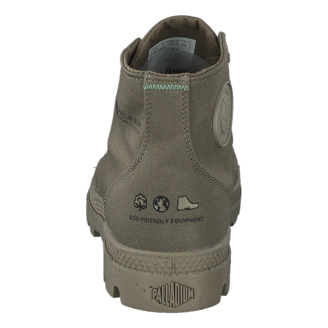 Palladium zapatos Pampa Hi Organic Ii Dusky Green