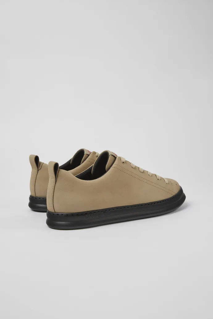 Runner Sneakers beige de nobuk para hombre