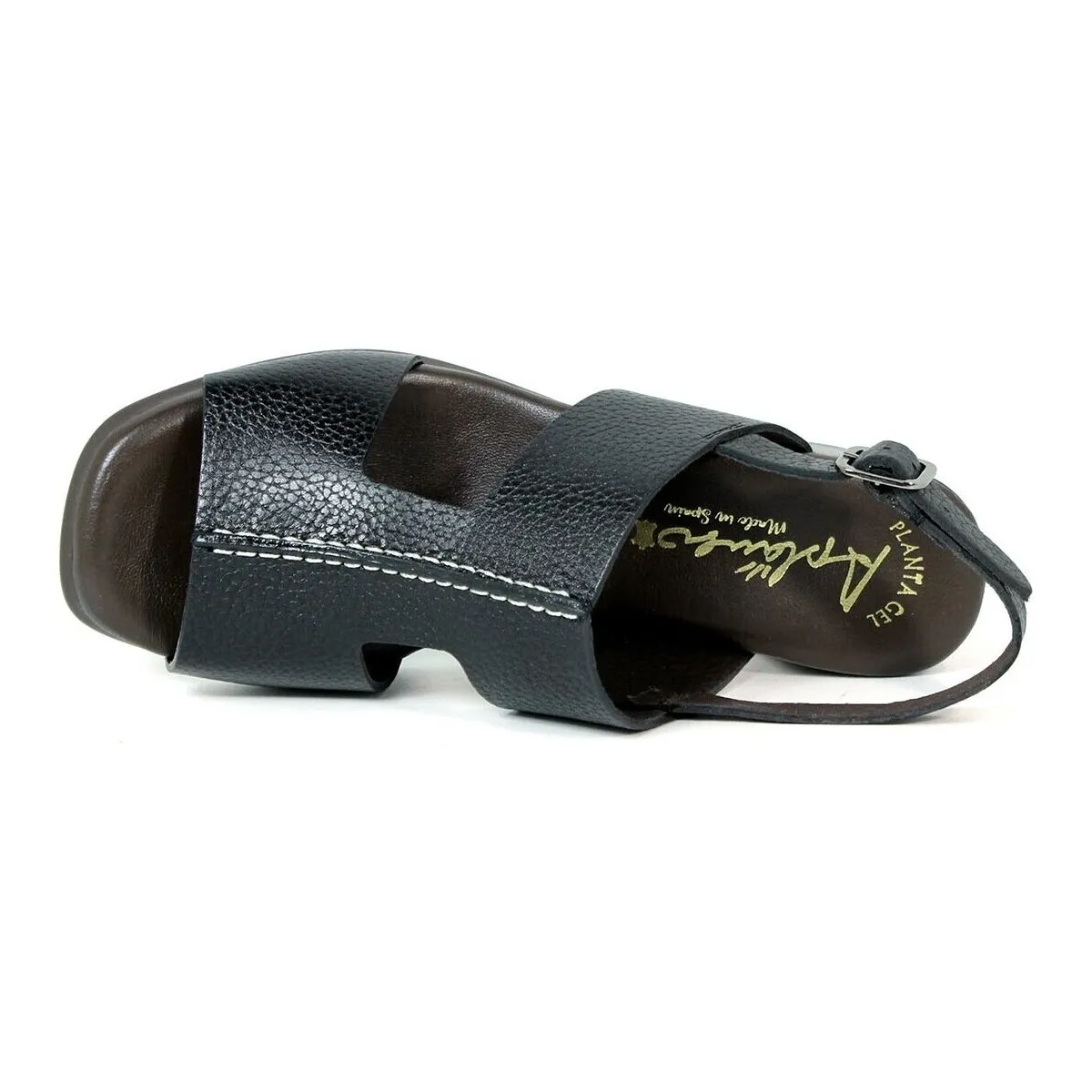 SANDALIAS CONFORT DE PIEL  OMEGA 1979 NEGRO