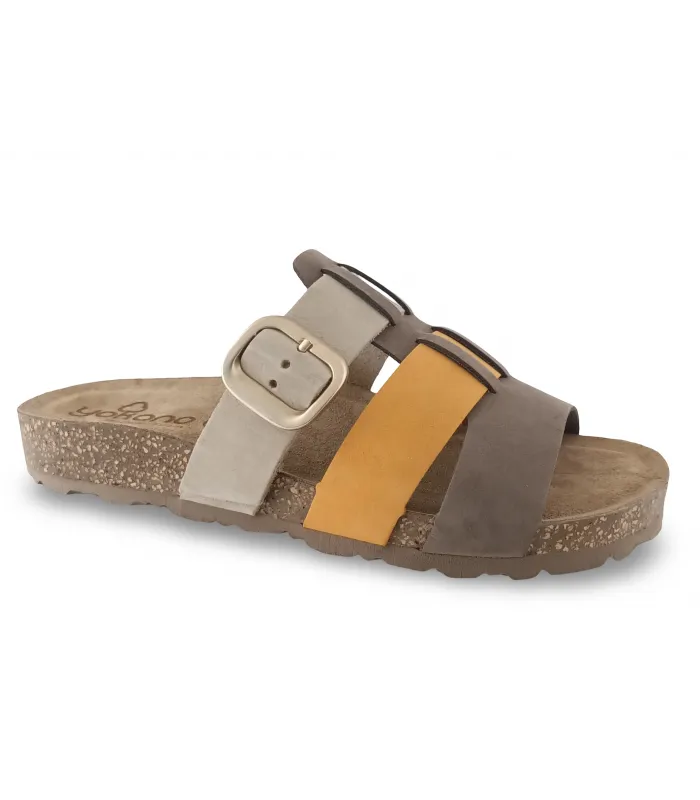 Sandalias en nobuck multicolor