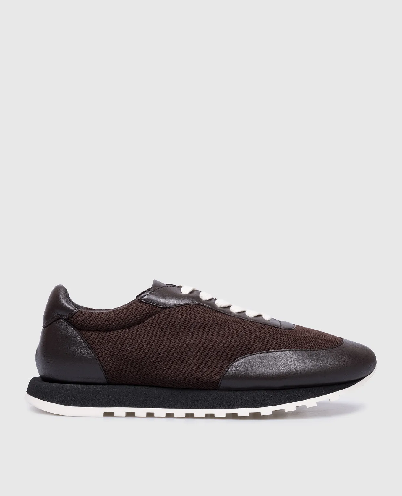 The Row Brown Owen Runner combo sneakers