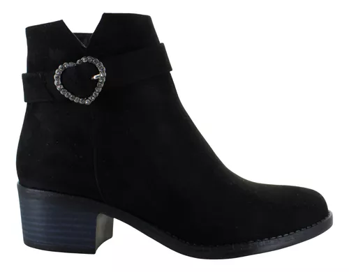 Tropicana Botin Tacon Vestir Moda Casual Hebilla Mujer 91198