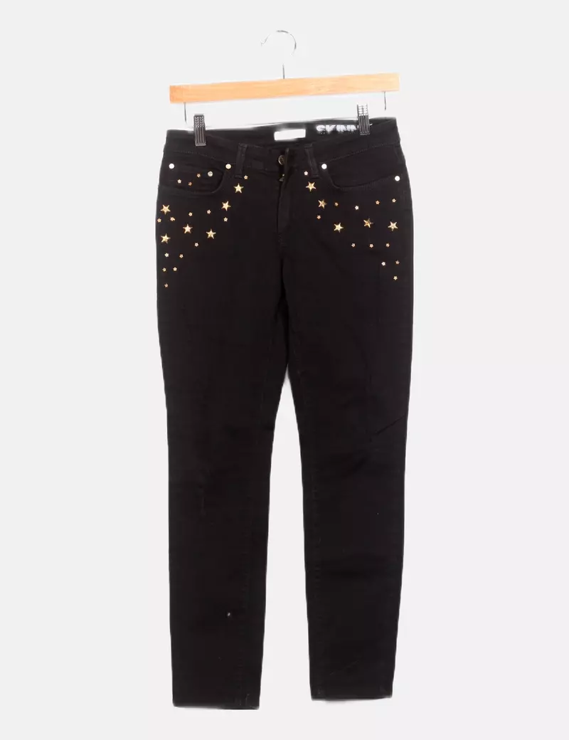 Versace collection Jeans pitillo negro