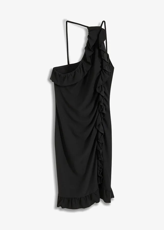 Vestido de algodón Negro
