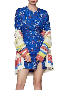 vestido pepe jeans aitana floral azul para mujer