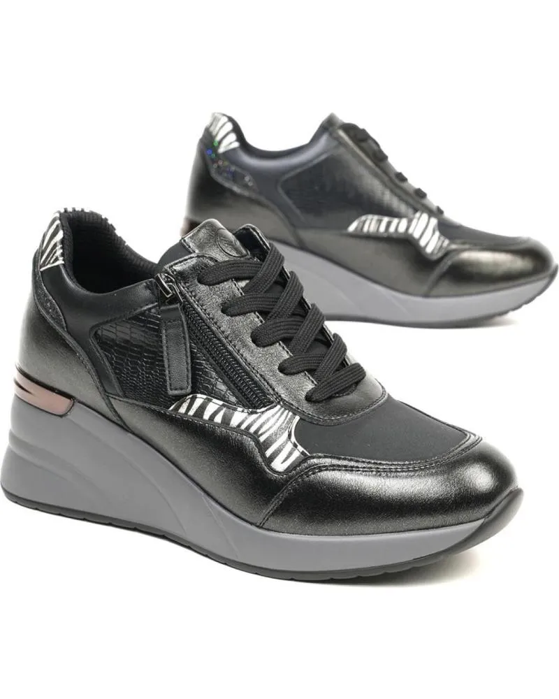 Zapatillas deporte YUMAS  de Mujer SNEAKERS LAUPER  NEGRO